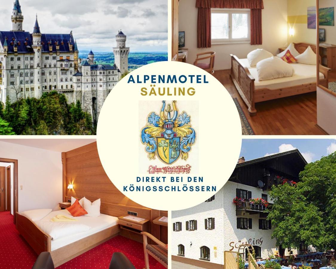 Alpenmotel Saeuling Pinswang Bagian luar foto