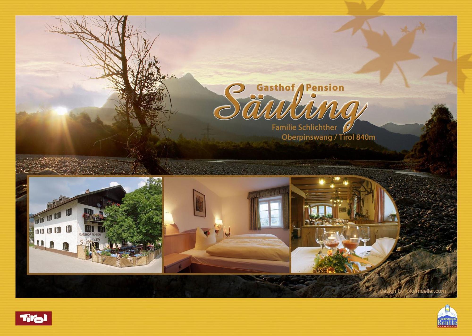 Alpenmotel Saeuling Pinswang Bagian luar foto